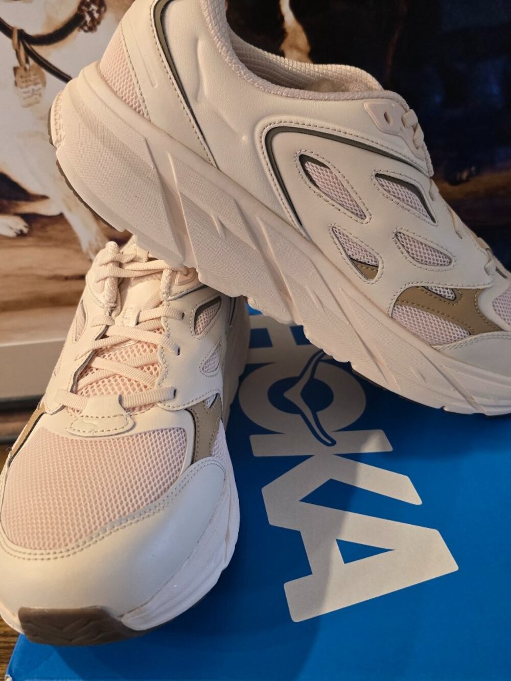 Hoka One One U Clifton L Athletics Vanilla Wheat Sneaker 1160050-VLW Men's 11.5